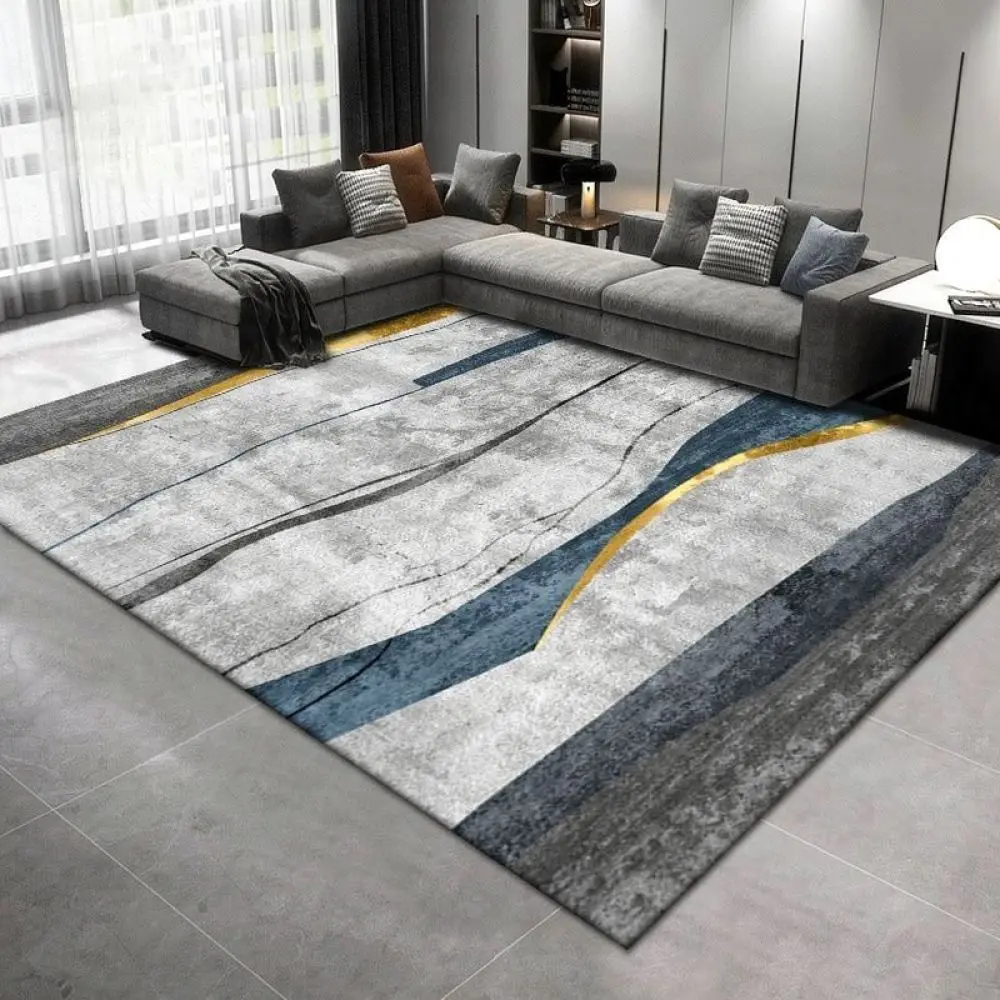Nordic Style Minimalist Area Rug Crystal Velvet Carpet Modern Soft Floor Mat For Living Room Bedroom Home Interior