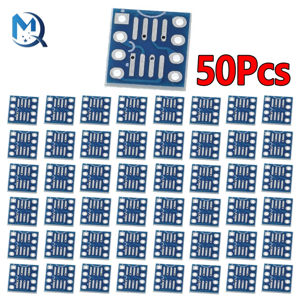 50 pz SOP8 SO8 SOIC8 a DIP8 scheda Interposer scheda Pcb piastra adattatore nuovo