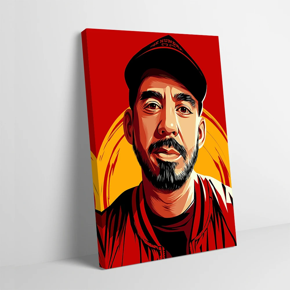 Mike Shinoda Poster Customizable Printed Canvas Painting for Pictures Wall Art Bedroom Decorations Posters Living Room Wand Deko