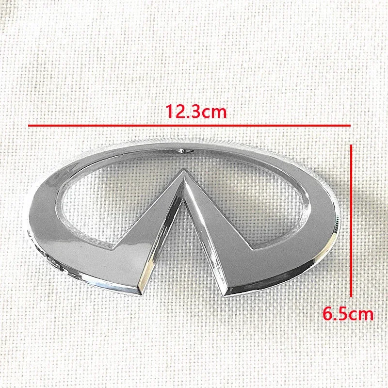 12,3x6,5 cm emblemat tylnego bagażnika ABS do Infiniti Q50 FX35 Q30 G37 Q70 QX70 G35 Q60 QX50 QX60 QX80 Akcesoria zewnętrzne