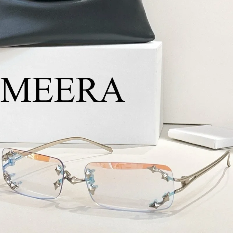 

2025 Gm Rimless Sunglasses Women Men Vintage Rectangle Acetate Sun Glasses UV400 Driving Eyewear Frameless Square Shades Mosh