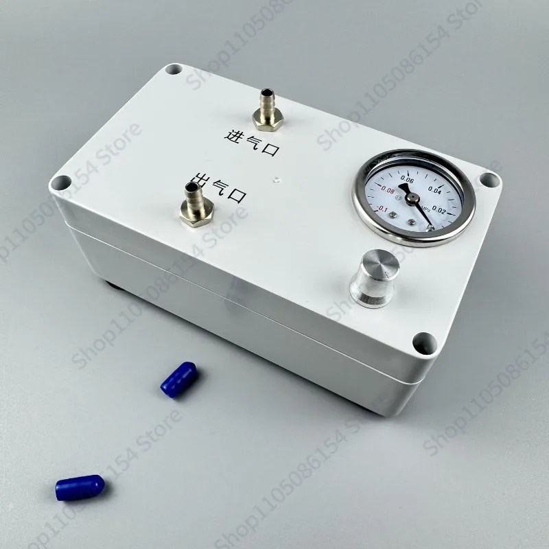 Lab Vacuum Pump with Gauge Positive Negative Pressure Air Suction Filtration Pump for Liquid Waste Sampling Degassing