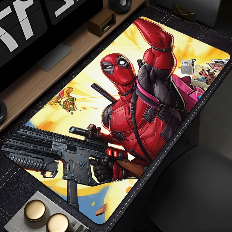 Mouse pad gamer laptops teclado tapete deskmat acessórios de computador protetor de mesa gamer player pc tapete d-deadpools mousepad