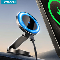 JOYROOM For MagSafe Car Holder Mount 15W Wireless Fast Charging All-Metal Magnetic Phone Holder Dashboard For iPhone 16-12