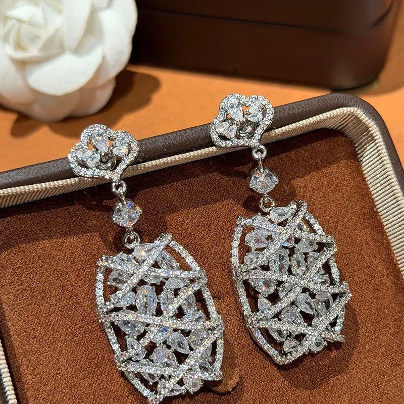 

Korean Temperament Luxury Fashion Tassel Exquisite Elegant Earrings