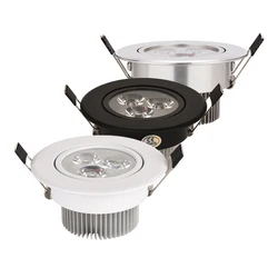 Foco de luz LED con agujero de corte, 70mm, 90mm, empotrado, tamaño medio para el hogar, Celing, 20 metros cuadrados, 10 a 15 unidades