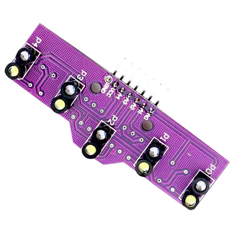 ABSQ-Analog Sensor 5 Tracking Sensor 5 Gray Level Search Intelligent Car Identify Optical Line Patrol Module