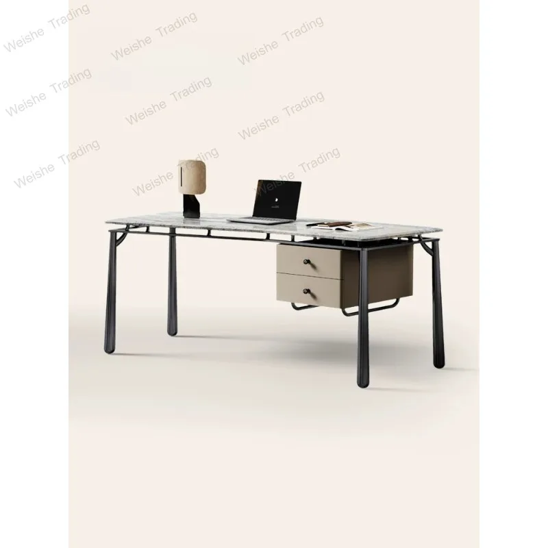 Marble desk study computer modern simple desk writing desk