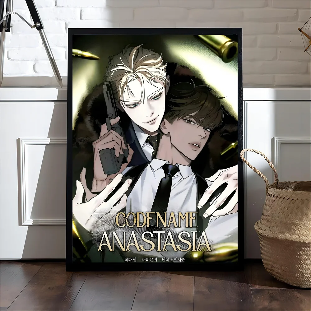 أنيمي Codename Anastasia الكلاسيكية خمر الملصقات HD جودة جدار الفن الرجعية الملصقات للمنزل جدار ديكور