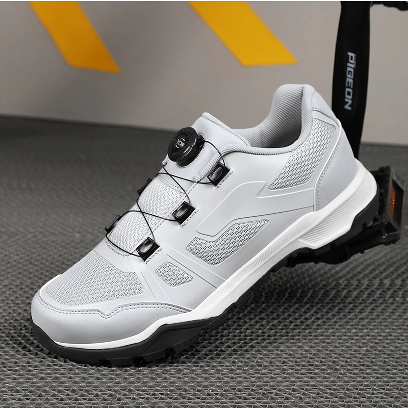 

Bicycle professional cycling shoes unisex four seasons new hard soled breathable non-slip lock free power assisted riding shoes