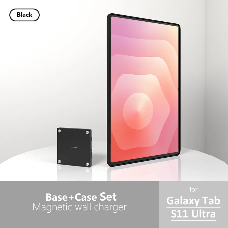 Voor 14,6-inch Samsung Galaxy Tab S11 Ultral magnetische wandlader tabletaccessoire voor kantoor of thuis tabletstandaard Zilvex