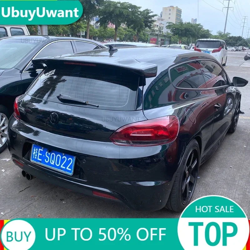 

UBUYUWANT For Volkswagen VW Scirocco 2015-2019 (Not For R) VOTEX style Scirocco FRP/Carbon Fiber Rear Roof Lip Wing Spoiler