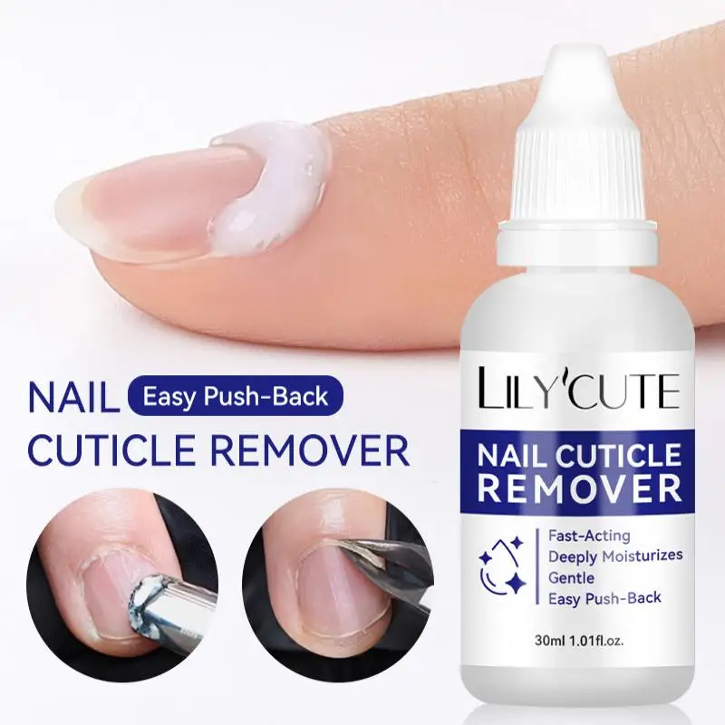 30ml Quick Softening Cuticle Remover Gel, Gentle Nail Dead Skin Cleaner, Easy To Use Cuticle Care Solution for Home Salon Manicu