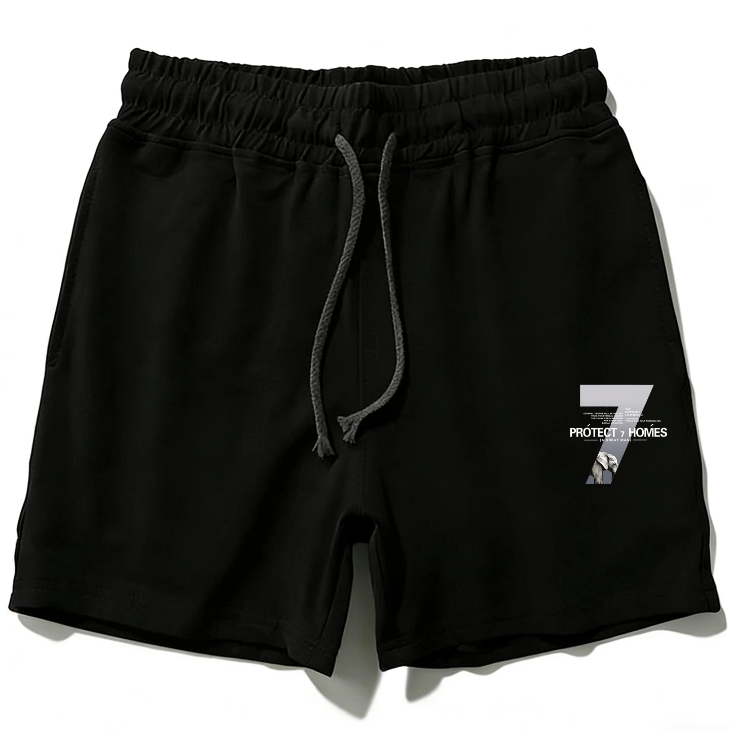 

Мужские трикотажные хлопковые шорты свободного кроя American Style, повседневные брюки средней посадки из чистого хлопка, шорты до колен