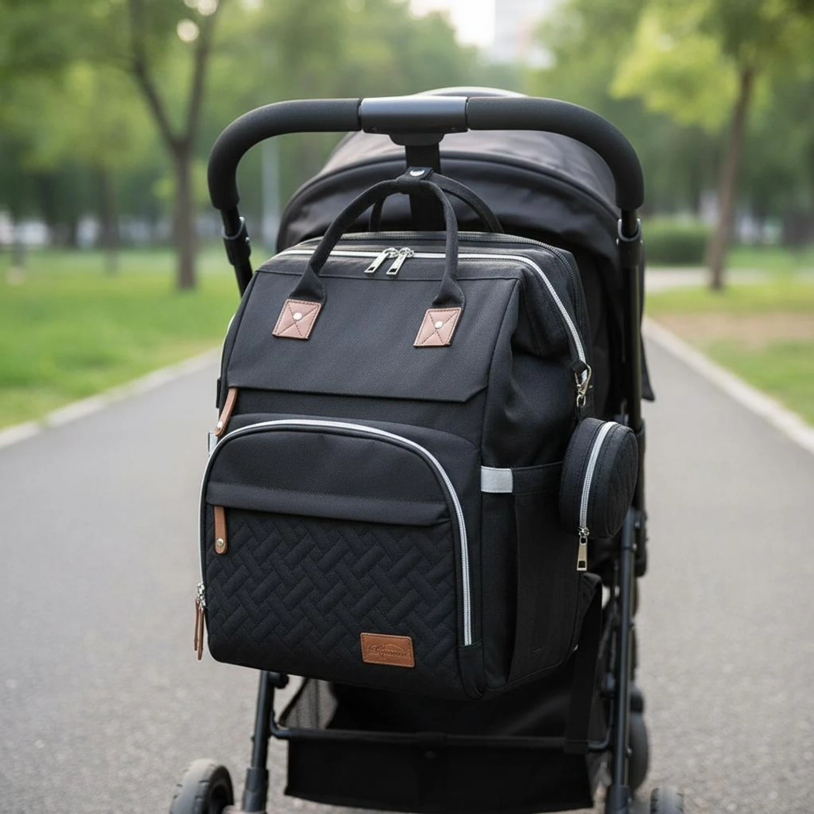 Baby Backpack Crib Storage Pockets Fold-out Baby Bed Foldable Travel Crib for Parents