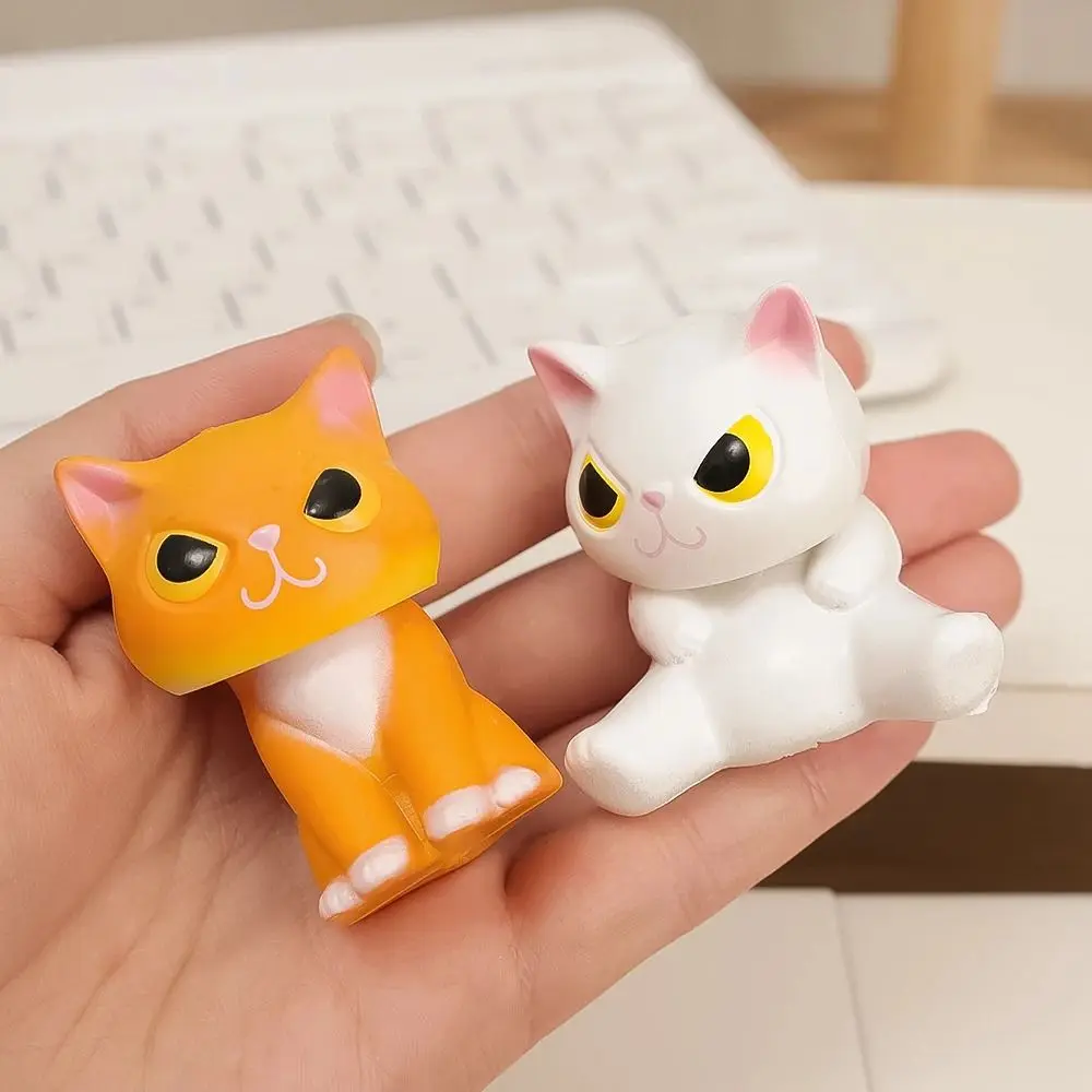 Funny Disguised As Cats Camouflage Animals Ornaments PVC Hand-made Animals Miniatures Cute Cartoon Cat Figurines Kid Toys