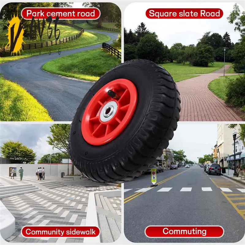 

AV36-Children's Electric Car Inflatable Tires, Kid's Electric Tricycle Rubber Wheels Children's Car Tires 1.2Cm Hole