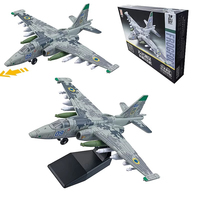 1:72 Creative Military Series Building Blocks New SU-25 Frog Footed Support Attack Aircraft Model Toys For Kids Christmas Gifts
