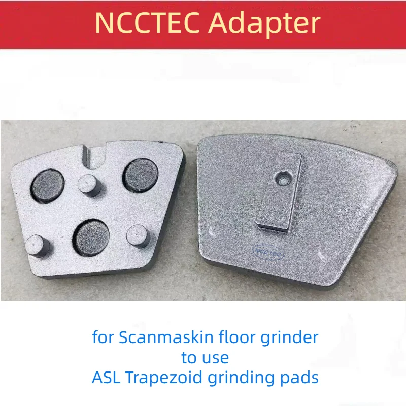 

12pcs Adapter Scanmaskin Magnetic Disc Floor Grinder to Use ASL Trapezoid Diamond Polishing Grinding Pads Blocks Quick Change