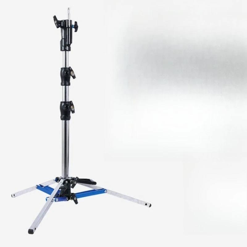Small steel cannon retractable support tripod flash + lamp with portable handle Professional studio film and television