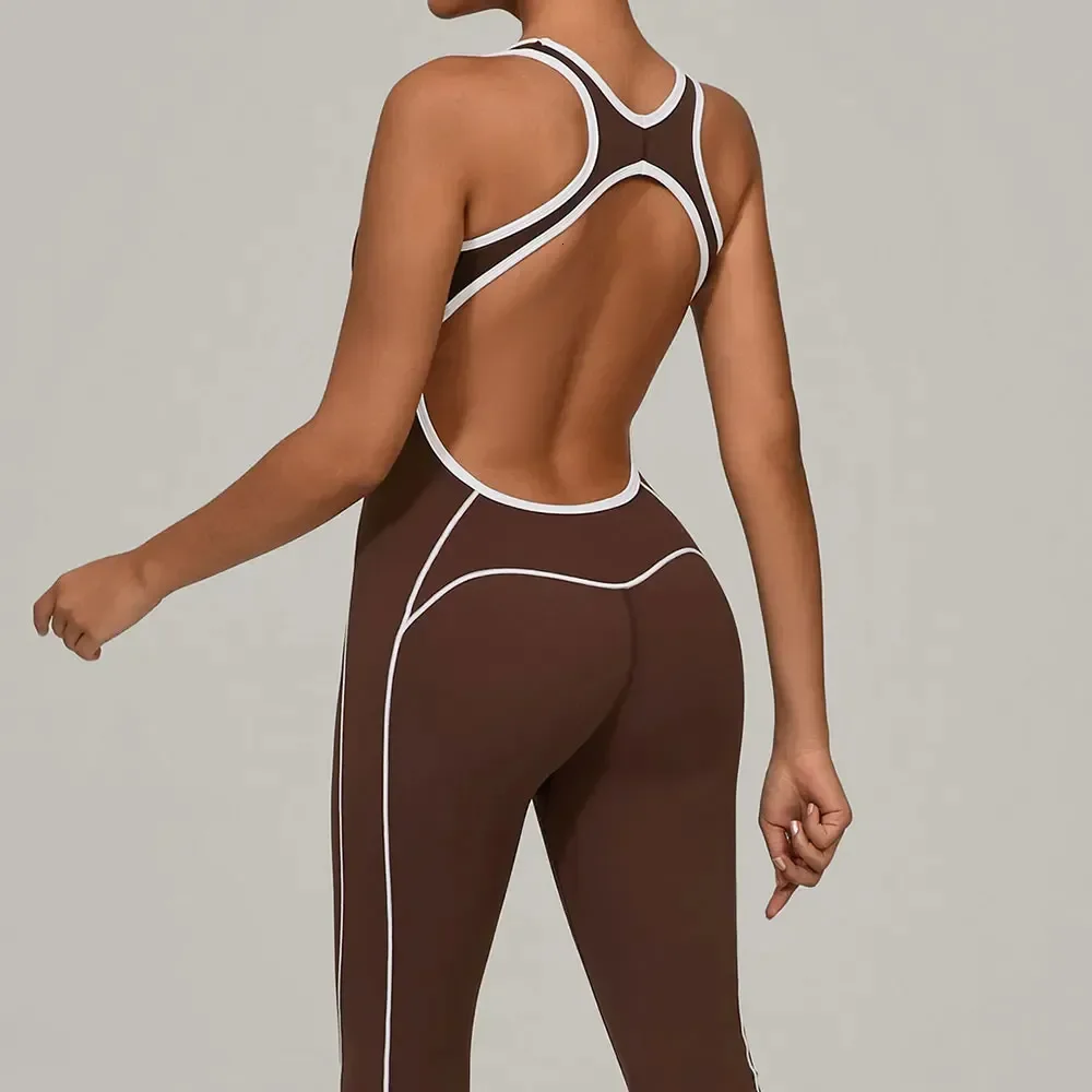 

Gym Jumpsuit Womens Rompers Fitness Suit Running Sports Overalls for Woman Tracksuit Yoga Clothing Scrunch Workout Sportswear 251013