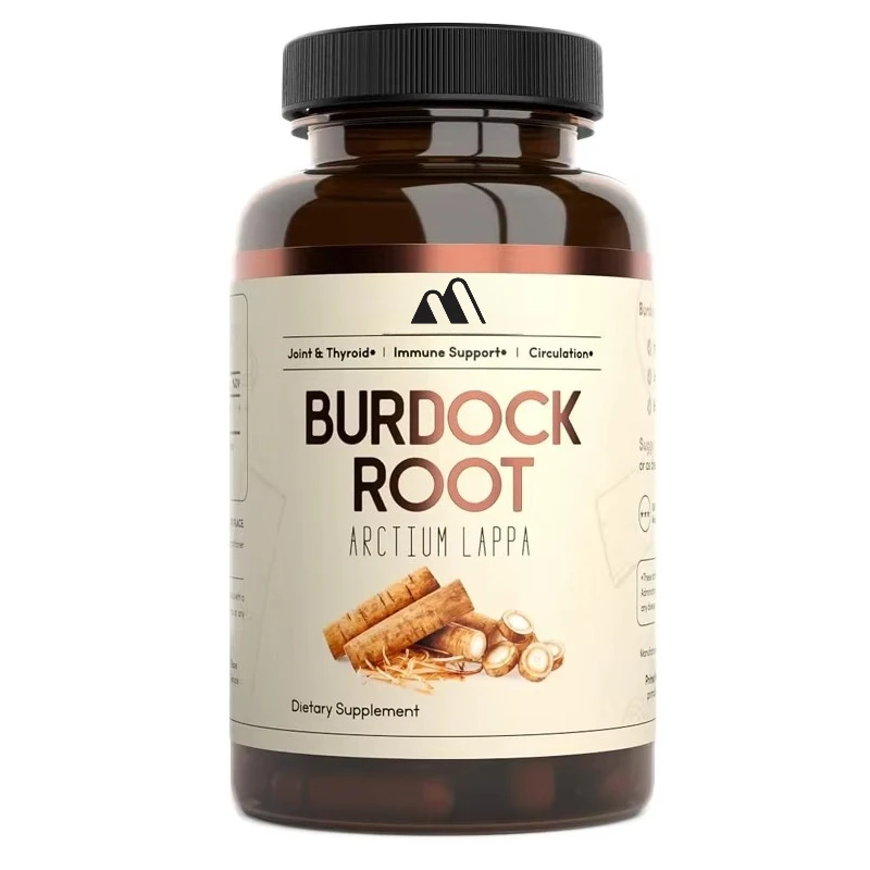 

Organic Burdock Root Vegetarian Capsules, 60 Capsules, 1000mg, For Circulation, Blood, Immune, Thyroid, Skin, And Joint Support