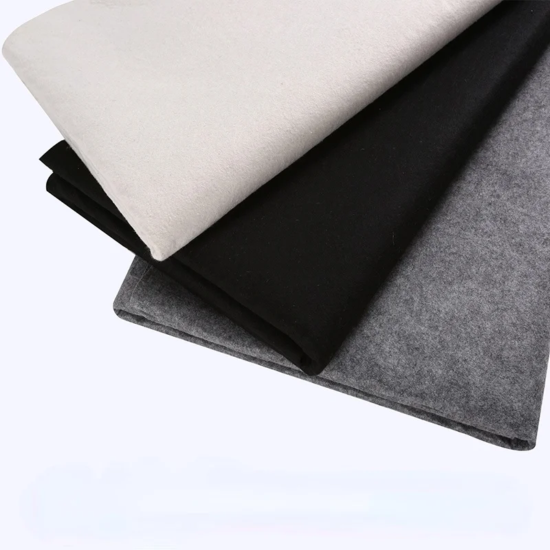 1-3mm Thick Black White Gray Felt Fabric Non-woven Felt Fabric Sheet Patchwork DIY Sewing Crafts Accessories Material