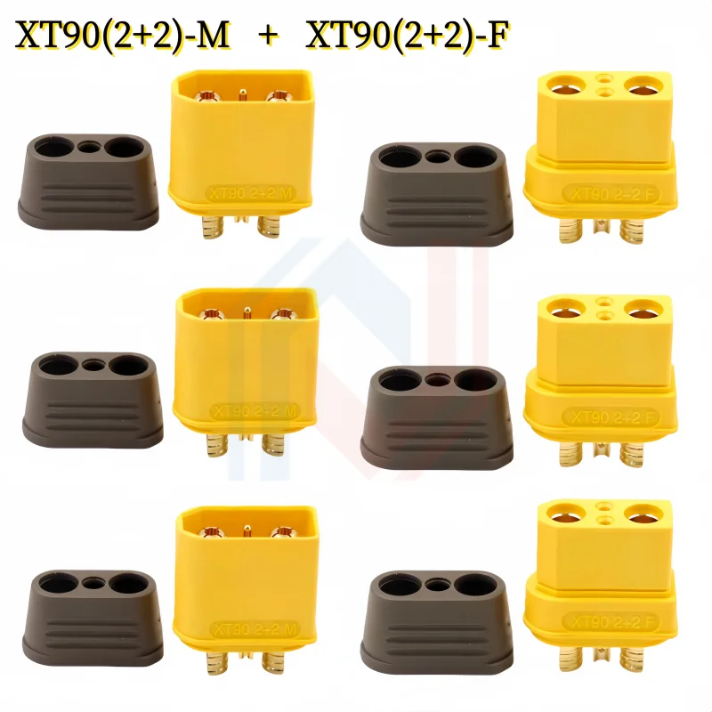 XT90I Dual-Signal Needle Connector Plug Model Airplane Accessories XT90(2+2)M Male/Female (2+2)F Plug Model Airplane Connector