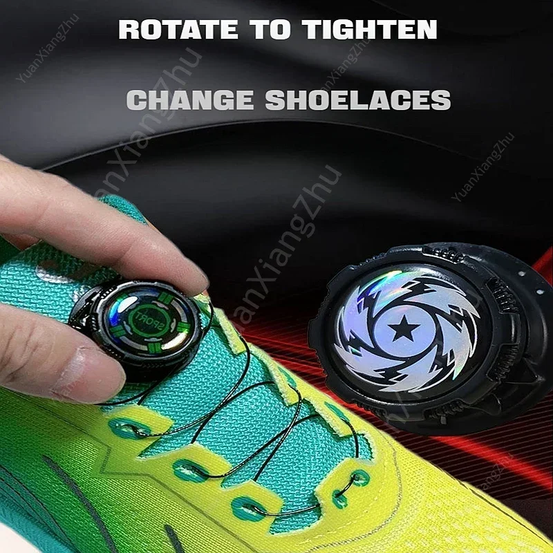 New Rotation Buckle No Tie Shoelace Automatic Shoelaces Without Ties Adults Kids Running Sports Shoe Laces Swivel Shoe Buckle