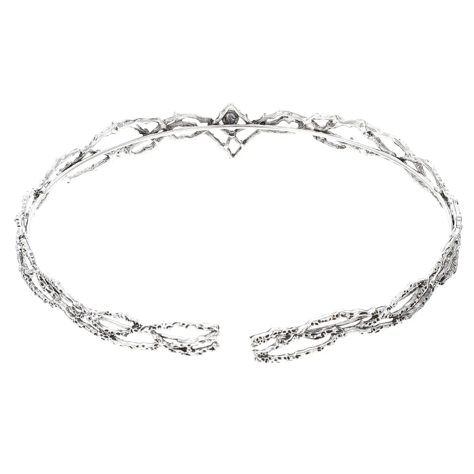 

1Pcs Retro Crown Vintage Alloy King Headdress for Men Wedding Party Cosplay Costume Accessory Zircon Decorative Headband