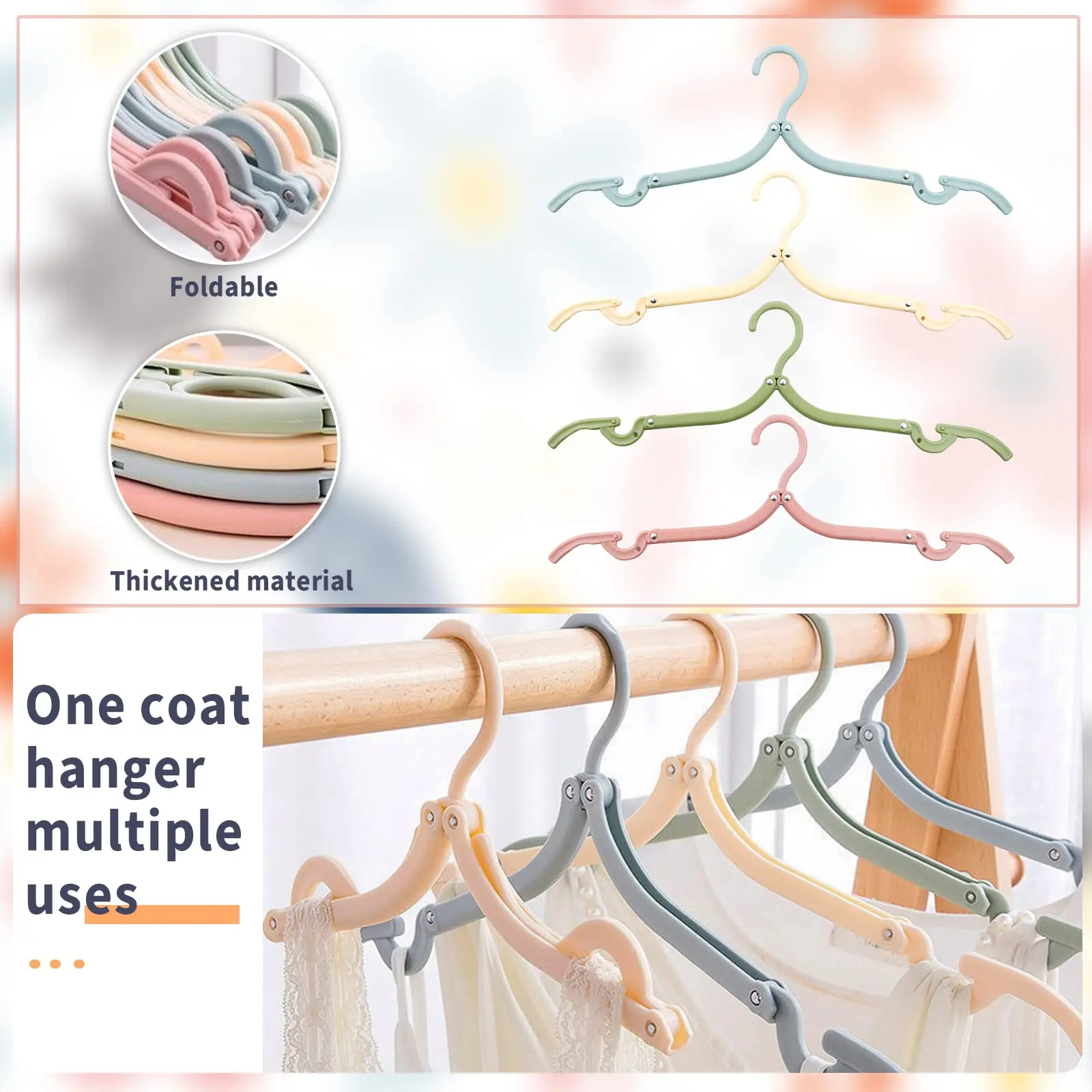 Portable Folding Clothes Hangers, Travel Accessories, Cruise Ship Essentials, Drying Rack