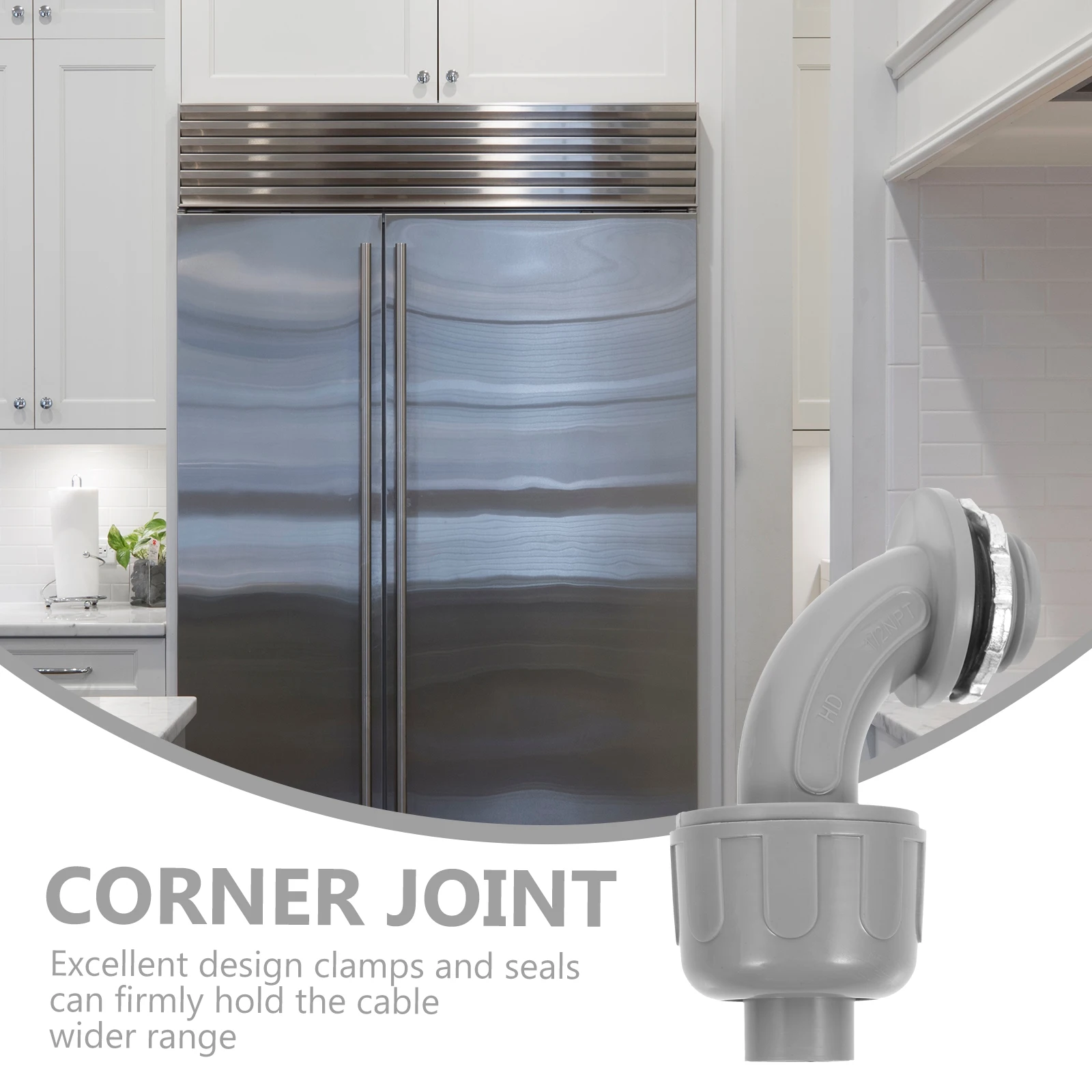 

5 шт. угловой фитинг, плотный разъем, электрический степень для ванной комнаты, дома, уличные насосы, холодильники, двигатели