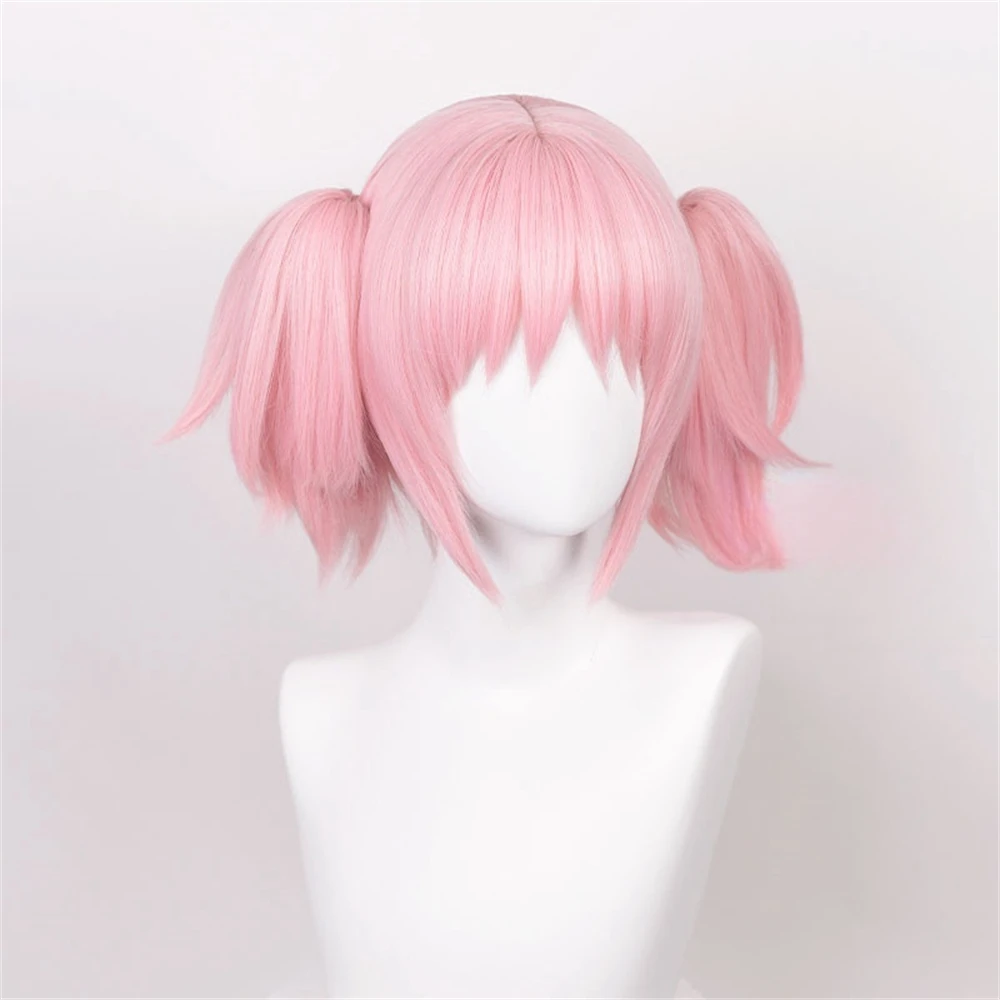 AGCOS Puella Magi Madoka Magica Kaname Madoka Cosplay Wig Anime かなめ まどか Cos Hair Wigs