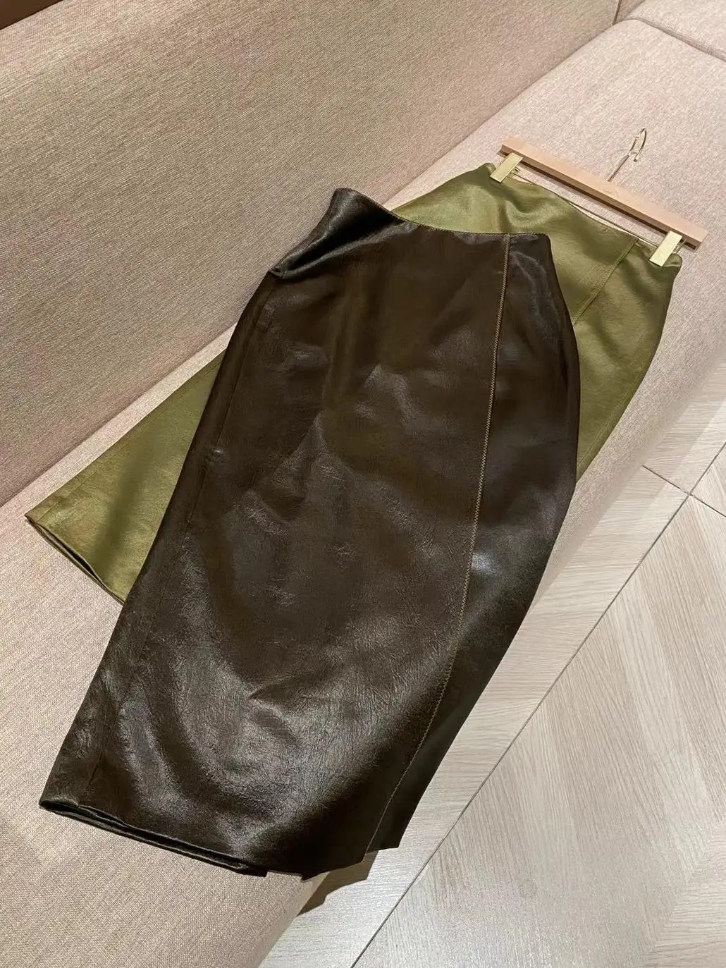 

Элегантная вышитая юбка А-силуэта с завышенной талией, облегающая миди-юбка для женщин, осенне-зимняя новинка, стиль OL для деловых леди