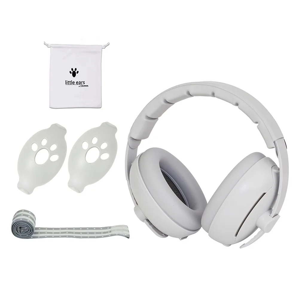 

Convertible Design 2-in-1 Baby Ear Muffs Comfortable Noise-proof Noise Cancelling Headphones Adjustable Band Sleep Improvement