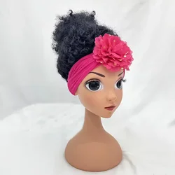 Peluca con diadema para niños, decoración para niña, pelucas sin encaje frontal, Afro, niña bebé con banda, nueva llegada