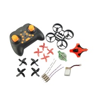 DIY Mini RC Quadcopter Parts Kit: Frame Motors 2.4G Receiver Charger Propeller Fit Eachine E010/JJRC H36 Drone