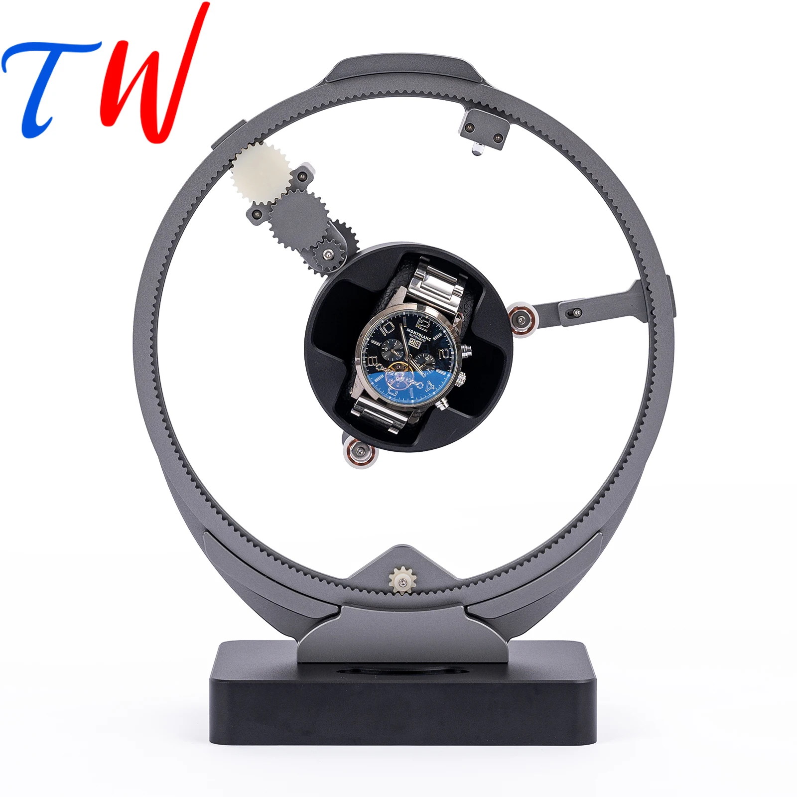 Atomic Power Appearance Base Personalized Logo Luxury Automatic Watch Winder Mechanical Watche Winding Aluminum Alloy Material