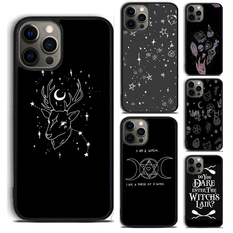 Witchcraft Dark Witch phone Case Cover For iPhone 16 15 14 Plus XR XS apple 16 11 12 13 mini Pro Max coque