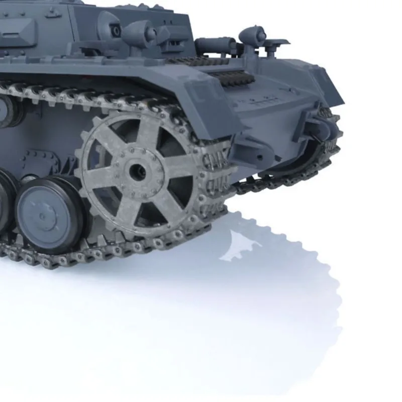 Heng Long 1/16 7.0 Panzer IV F2 Versión Actualizada Tanque RC 3859 3858 con Orugas Metálicas y Bolas BBs, Vehículo de Batalla Blindado de Juguete TH17398