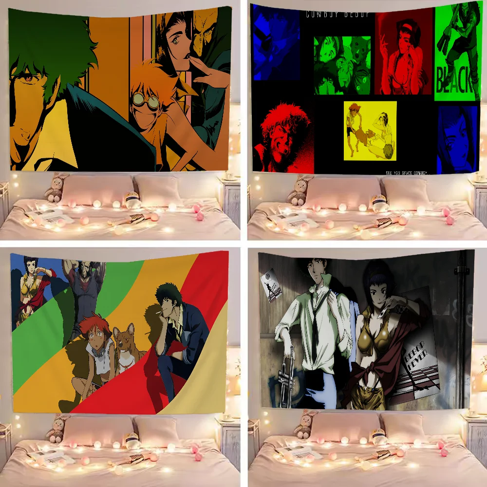 Cowboy Bebop Anime Tapestry For Living Room Home Dorm Decor Home Decor