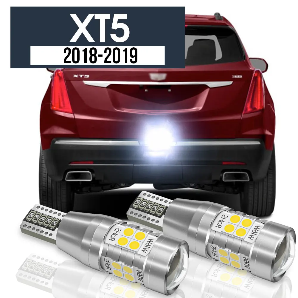 ไฟสำรอง LED 2ชิ้นโคมไฟถอยหลัง CANbus สำหรับ XT5คาดิลแลค2018 2019