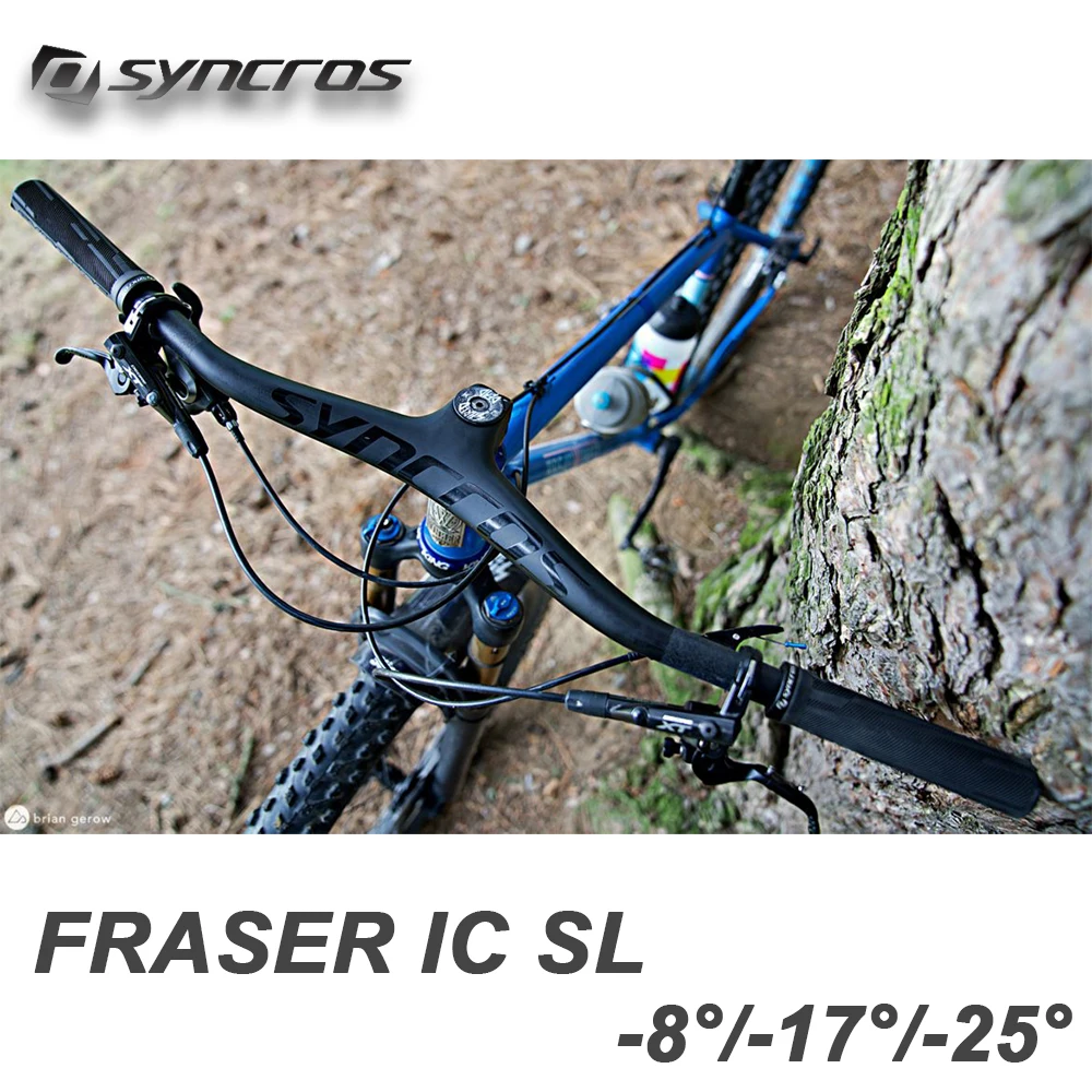 SYNCROS FRASER IC SL Carbonfaser-Mountainbike-Lenker -8/-17/-25 Grad 28,6 mm Durchmesser 740 mm Breite für XC Trail MTB-Teile
