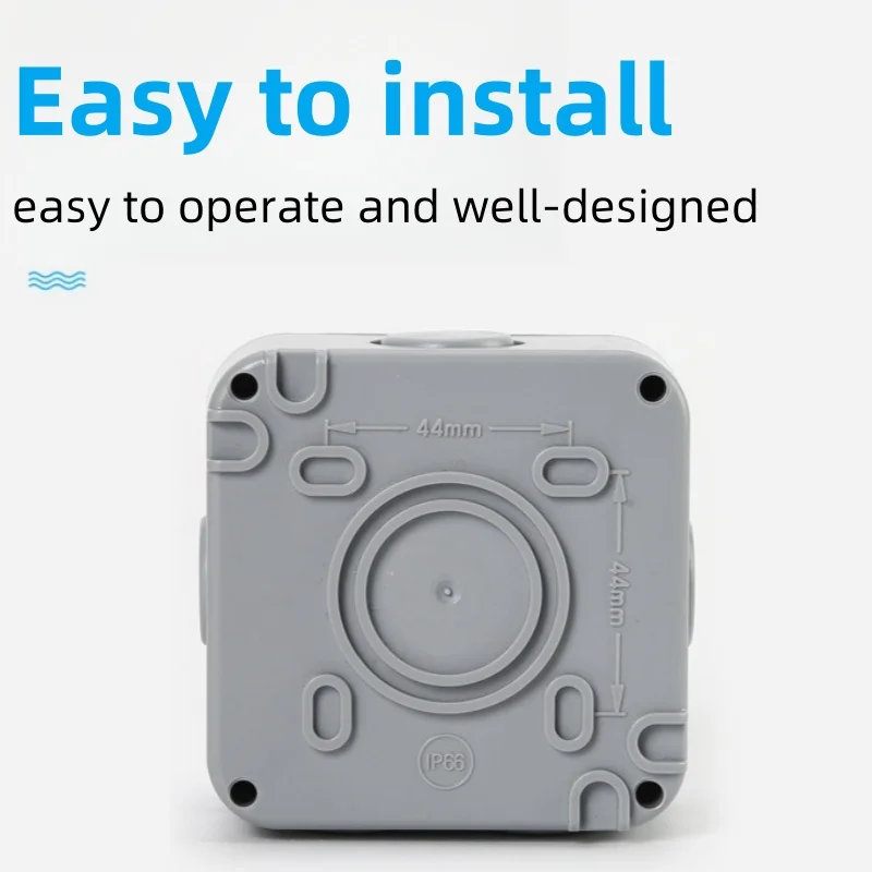 Outdoor Waterproof Switch Anti Rainstorm Splashproof Wall Switch 1 Gang 2 Way Control Switch 20A Anti Impact Outside Switch