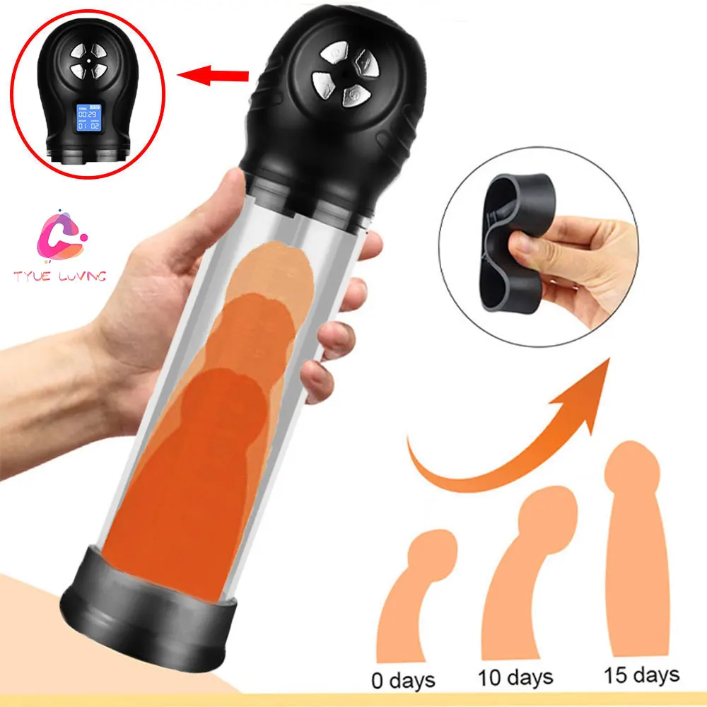 Male Penis Pump Vacuum Electri Pump For Men Automatic Penis Expander Enhancer Masturbator Penile Trainer Adult Sex Toys for Male