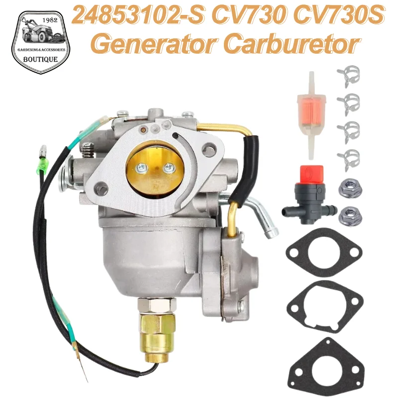 Carburetor 24853102-S CV730 CV730S CV740 CV740S 25HP 27HP Replaces 24853102-S 24-853-102-S 24 853 102-S 24853102S Filter Gaskets