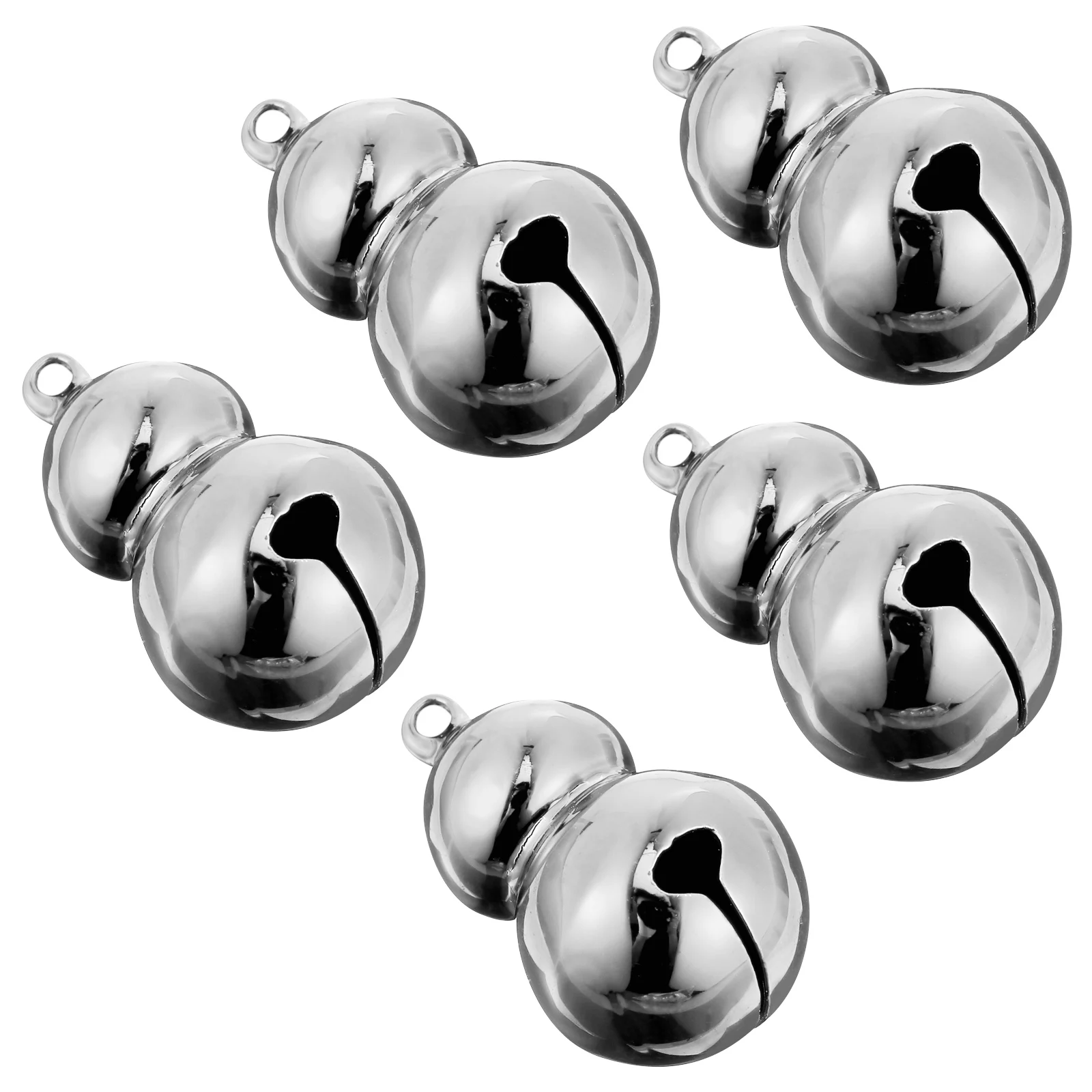 

5pcs Gourd Shaped Pet Bells Lightweight Cat Collar Pendant Christmas Tree Decoration Clear Sound Jingle Bell For Backpack