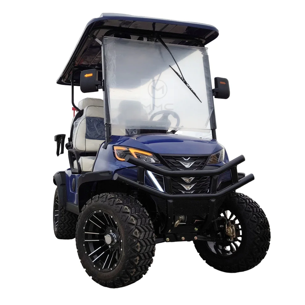 Factory Direct Sale 48V/60V/72V Electric Hunting Golf Carts 4 Seater Gasoline or Electric Golf Cart