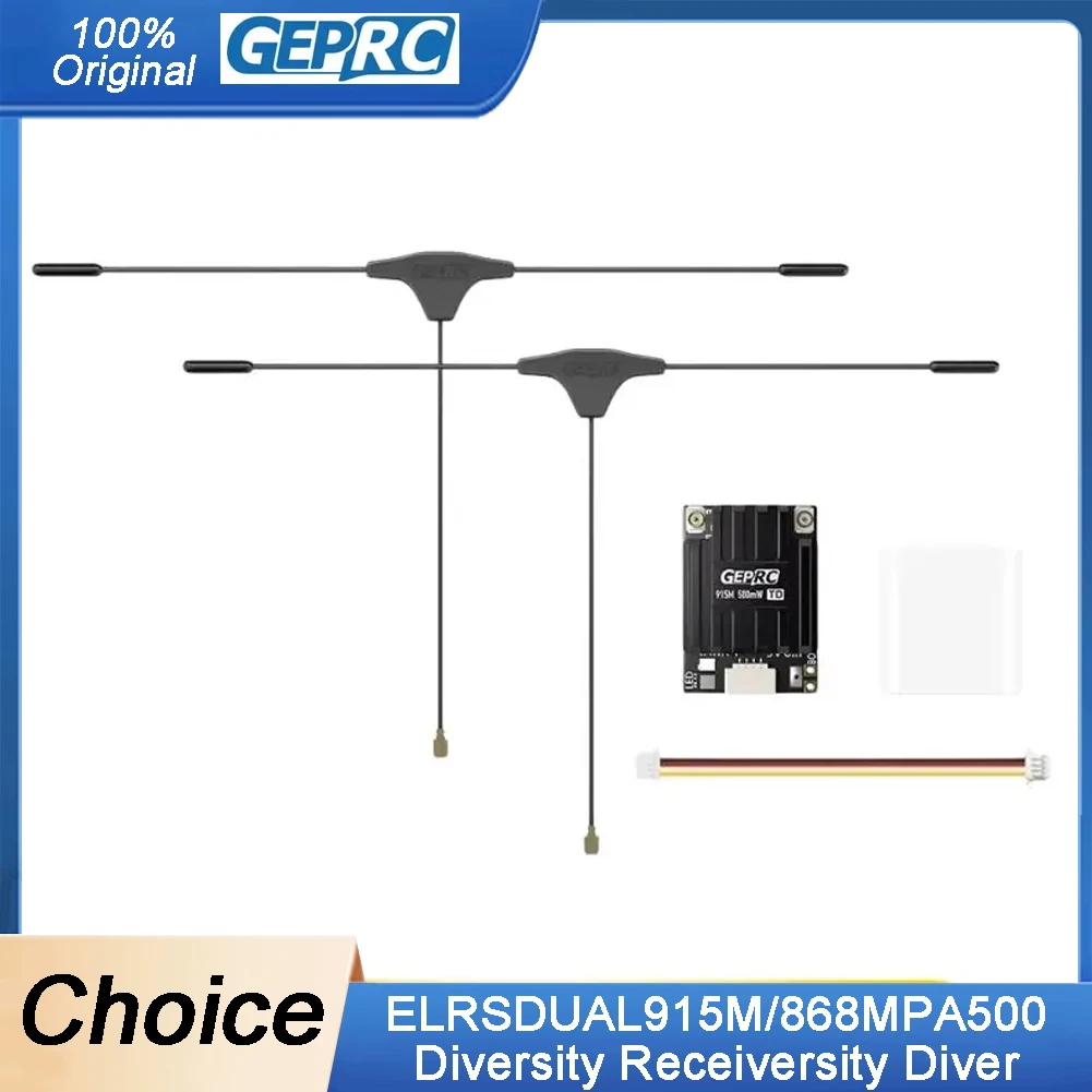 

ELRS Dual PA500 Diversity Receiver 500 МВт Высокая мощность 915M/868M Частота с корпусом из сплава WiFi с ЧПУ для FPV Quadcopter Drone 1