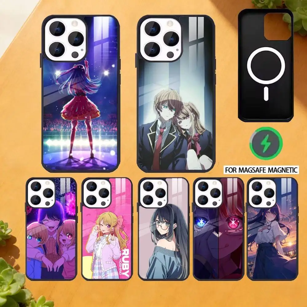 

Oshi No Ko Phone Case For iPhone 17,16,15,14,13,12,Plus,Pro,Max for Magsafe Magnetic Wireless Charging
